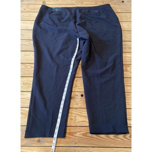 NWT $47 Worthington Zip Pocket Ankle Pants Size 24W Women’s Black - Picture 9 of 11